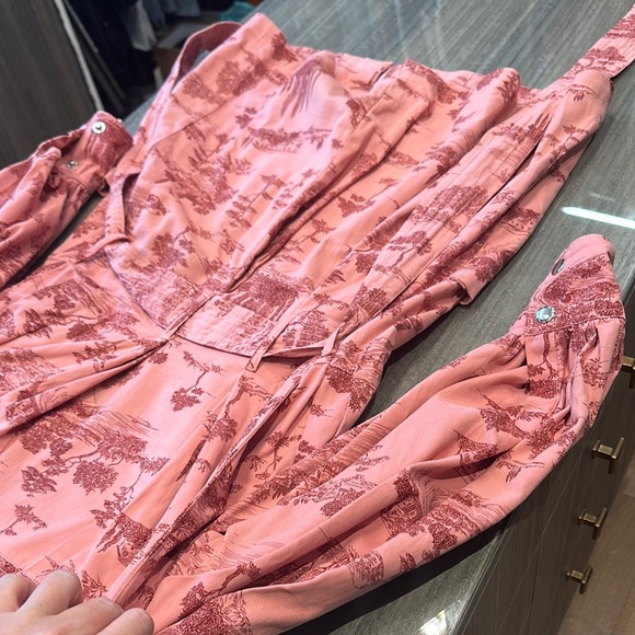 Pink ASOS Patterned Button-Up Shirt - Picture 7 of 9